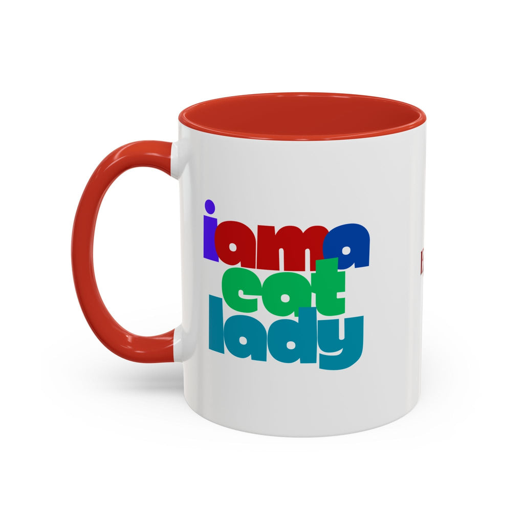 I Am a Cat Lady Accent Coffee Mug - Drinkware, Coffee Mugs - EpiAl's Shop