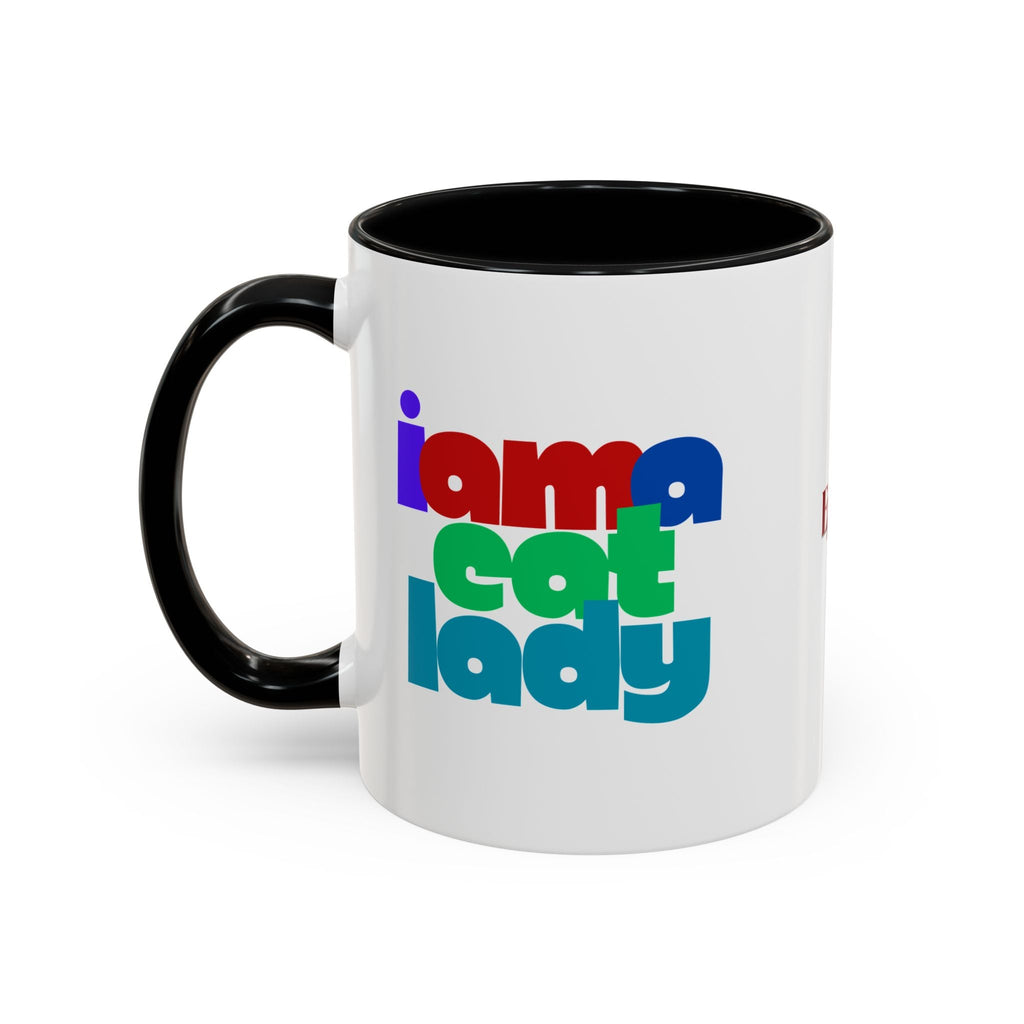 I Am a Cat Lady Accent Coffee Mug - Drinkware, Coffee Mugs - EpiAl's Shop