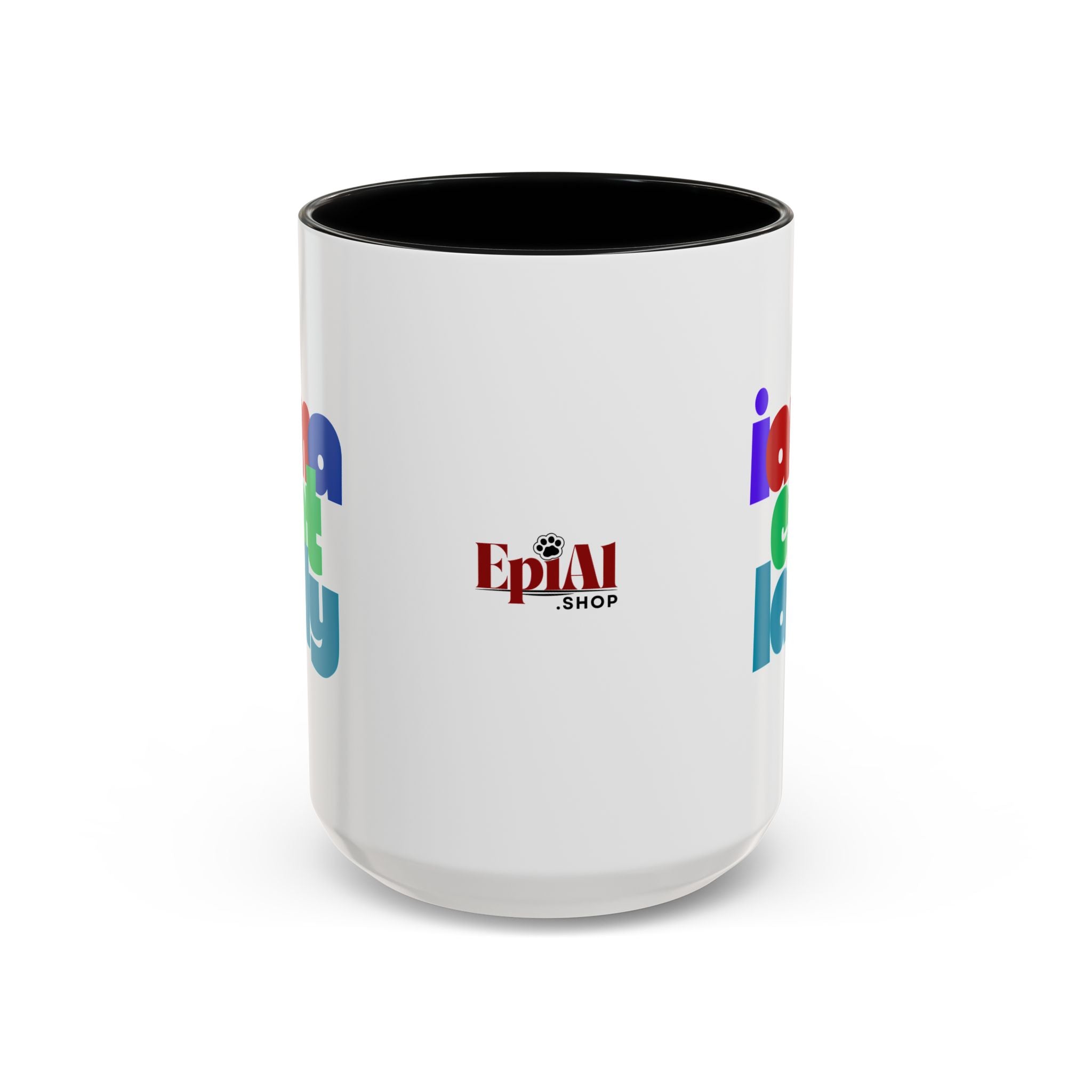 I Am a Cat Lady Accent Coffee Mug - Drinkware, Coffee Mugs - EpiAl's Shop