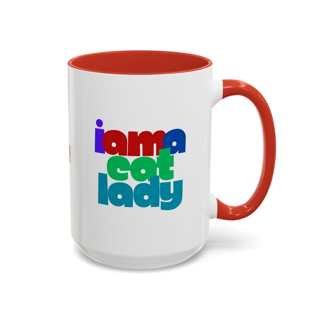 I Am a Cat Lady Accent Coffee Mug - Drinkware, Coffee Mugs - EpiAl's Shop