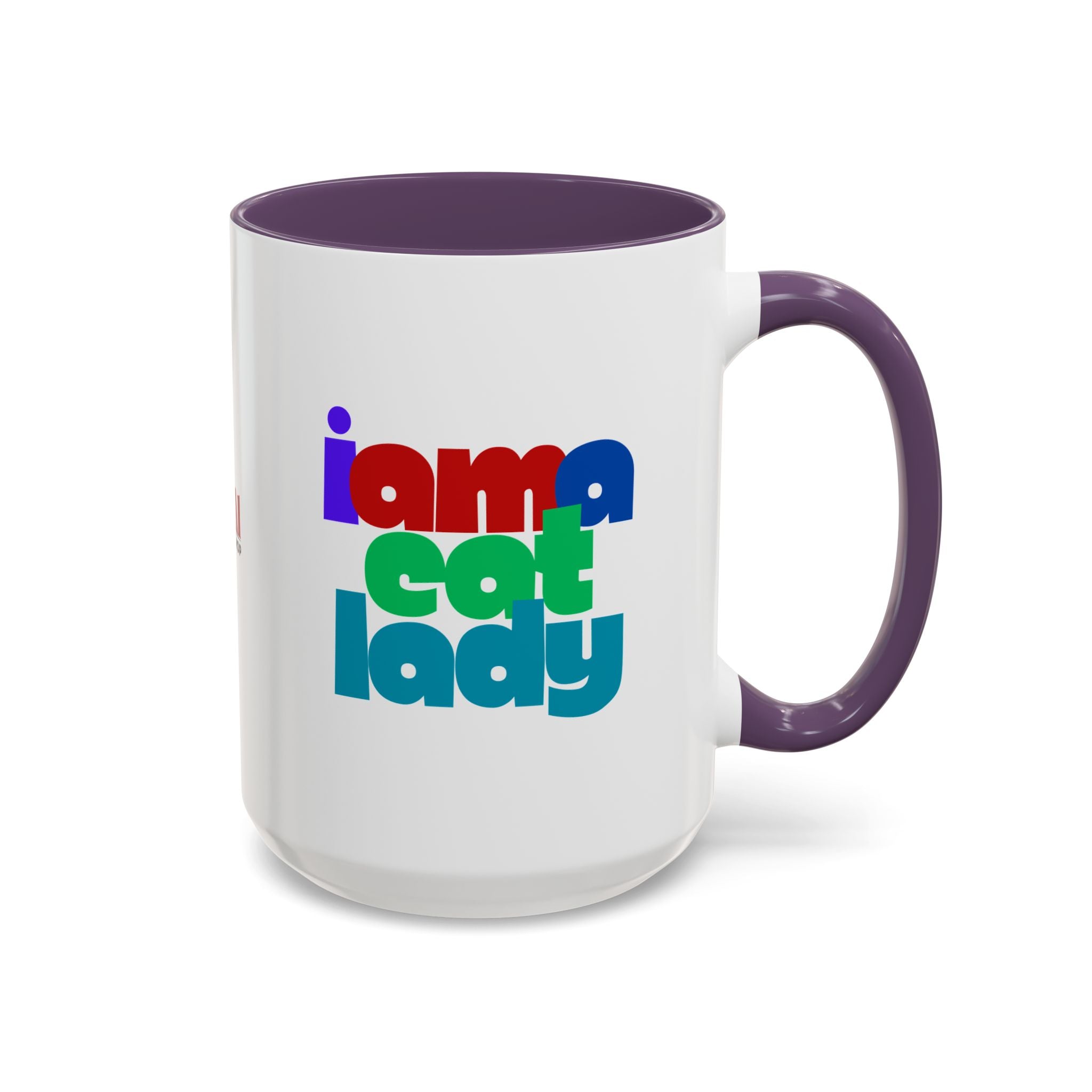 I Am a Cat Lady Accent Coffee Mug - Drinkware, Coffee Mugs - EpiAl's Shop