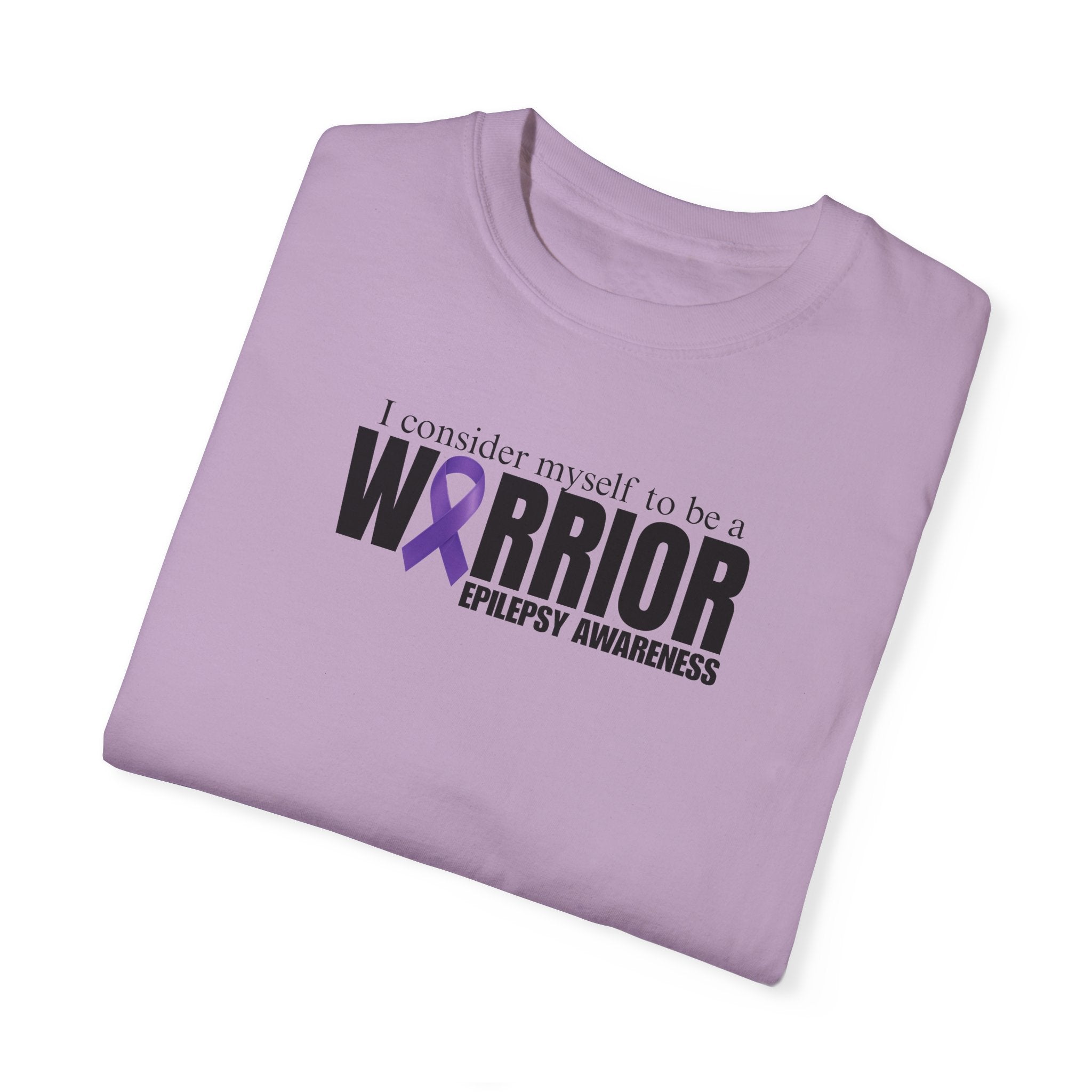 I Am a Warrior Epilepsy Awareness T-Shirt | Unisex Garment - Dyed Tee - Clothing, T-shirts - EpiAl's Shop