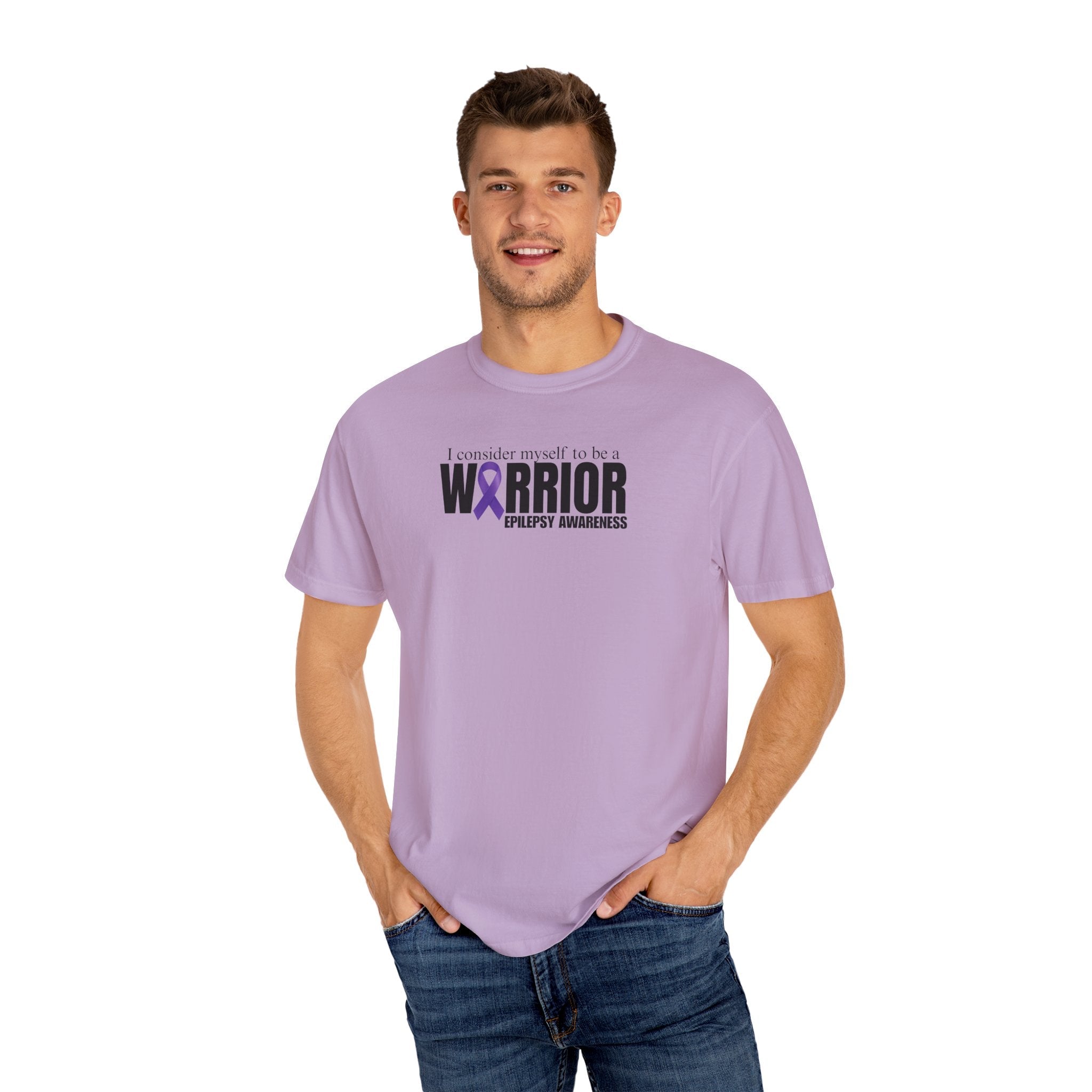 I Am a Warrior Epilepsy Awareness T-Shirt | Unisex Garment - Dyed Tee - Clothing, T-shirts - EpiAl's Shop