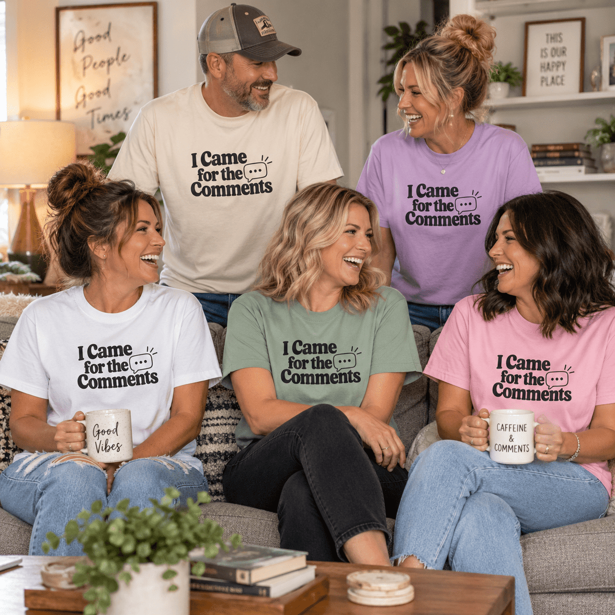I Came for the Comments T-Shirt | Funny Social Media Tee - Clothing, Unisex, T-Shirts - EpiAl's Shop