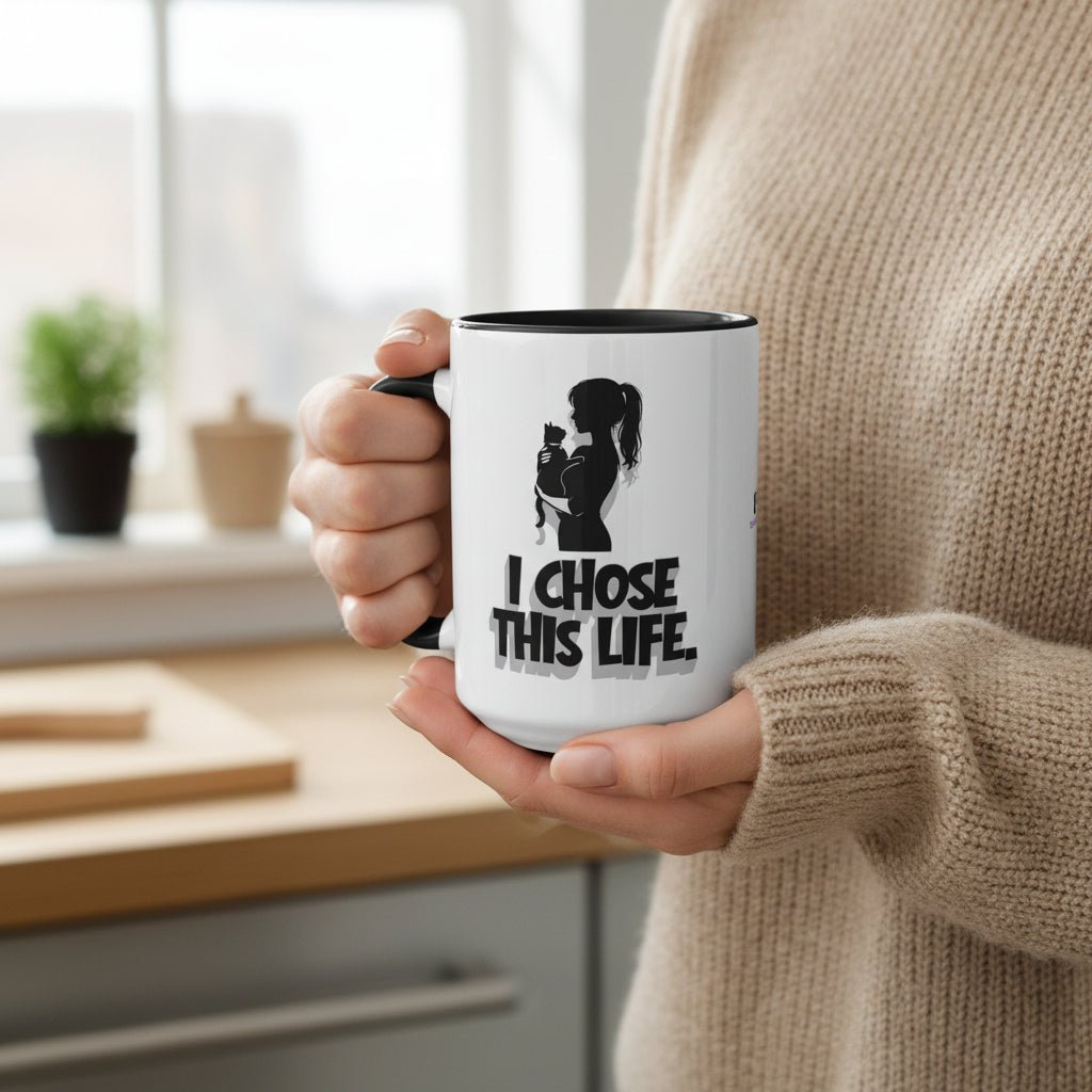I Chose This Life Cat Lady Mug | Sassy Cat Lover Coffee Cup - Drinkware, Coffee Mugs - EpiAl's Shop