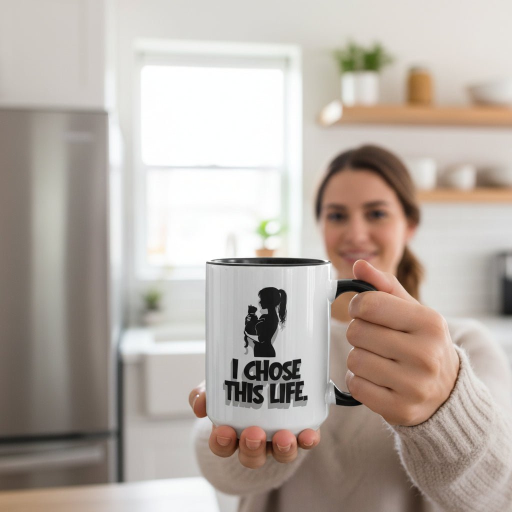 I Chose This Life Cat Lady Mug | Sassy Cat Lover Coffee Cup - Drinkware, Coffee Mugs - EpiAl's Shop