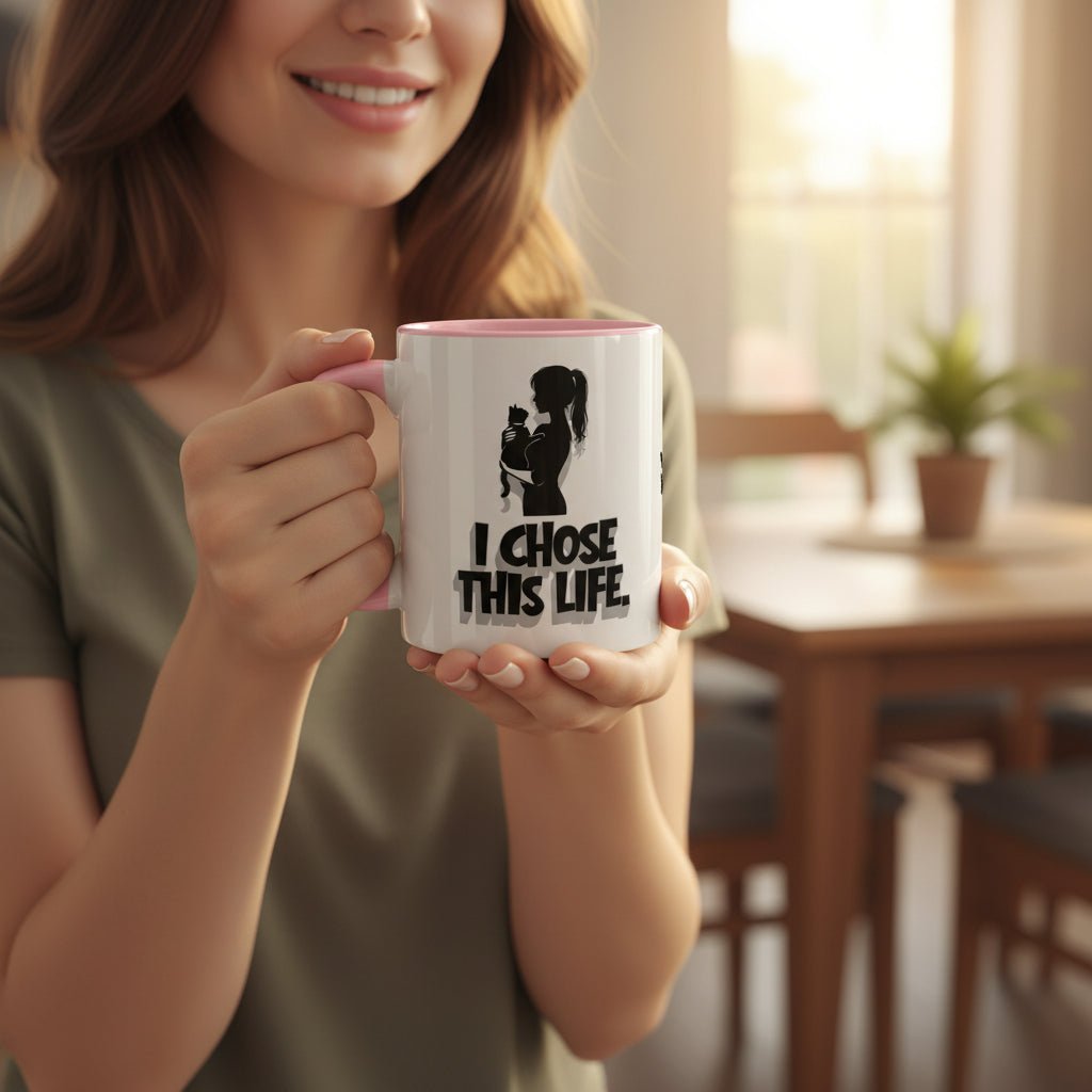 I Chose This Life Cat Lady Mug | Sassy Cat Lover Coffee Cup - Drinkware, Coffee Mugs - EpiAl's Shop