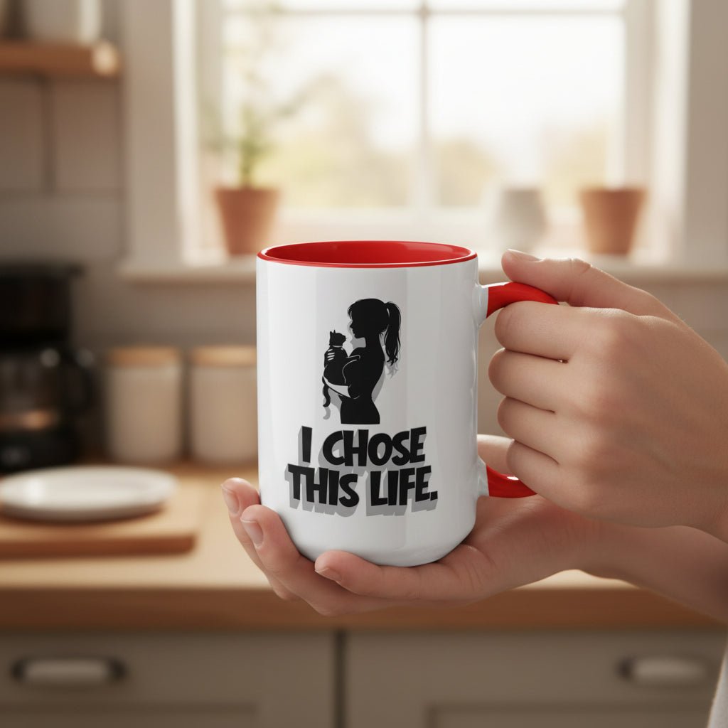 I Chose This Life Cat Lady Mug | Sassy Cat Lover Coffee Cup - Drinkware, Coffee Mugs - EpiAl's Shop