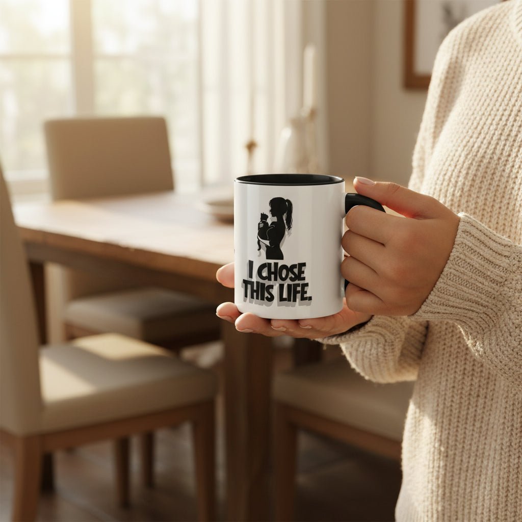 I Chose This Life Cat Lady Mug | Sassy Cat Lover Coffee Cup - Drinkware, Coffee Mugs - EpiAl's Shop
