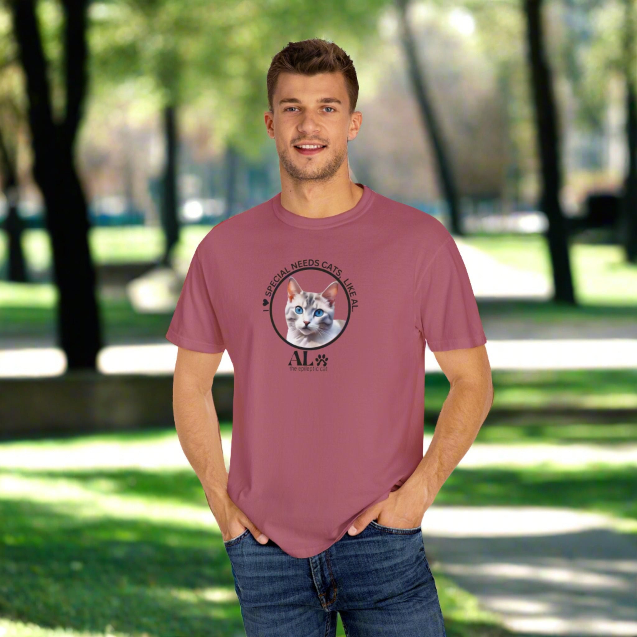 I ♥️ Epikitties Awareness Unisex Garment-Dyed T-shirt - EpiAl's Shop