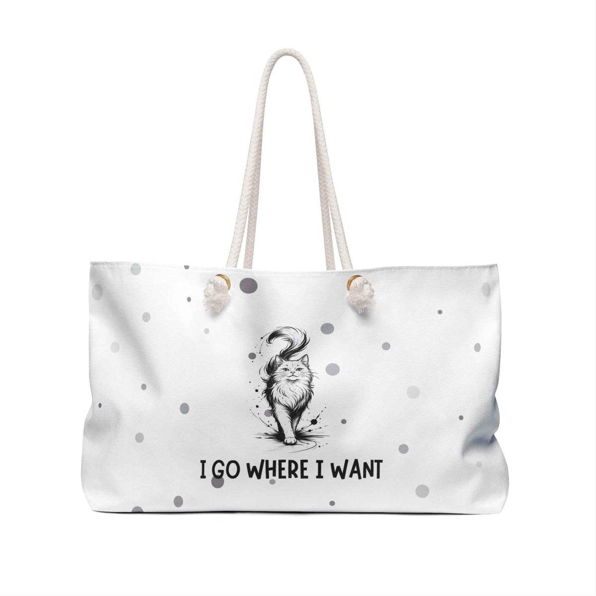 I Go Where I Want – Cat Weekender Bag - Bags, Weekender - EpiAl's Shop