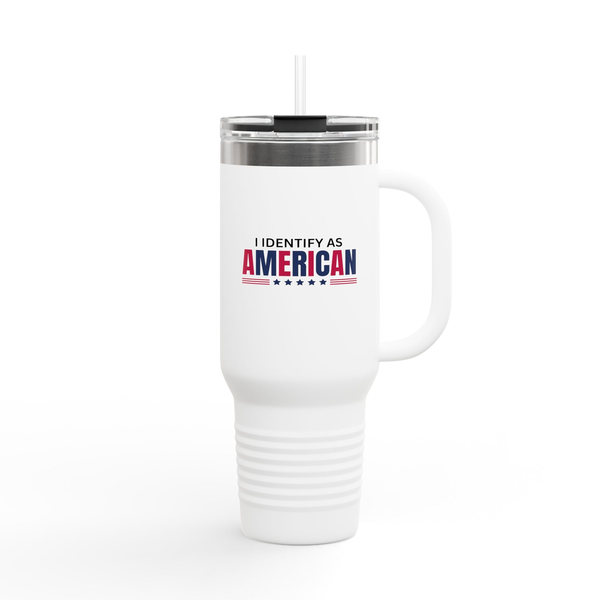I Identify as American 40oz Insulated Travel Mug - Drinkware, Travel Mugs - EpiAl's Shop