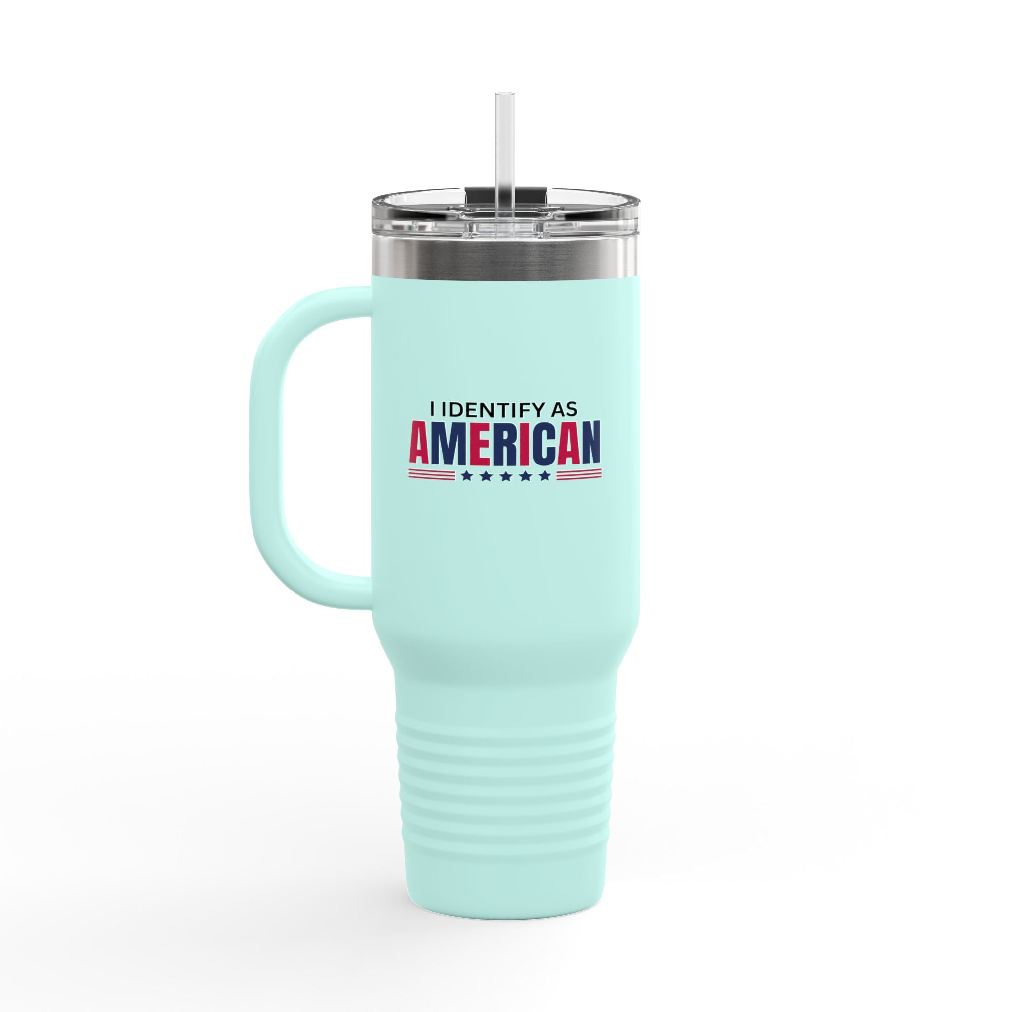 I Identify as American 40oz Insulated Travel Mug - Drinkware, Travel Mugs - EpiAl's Shop