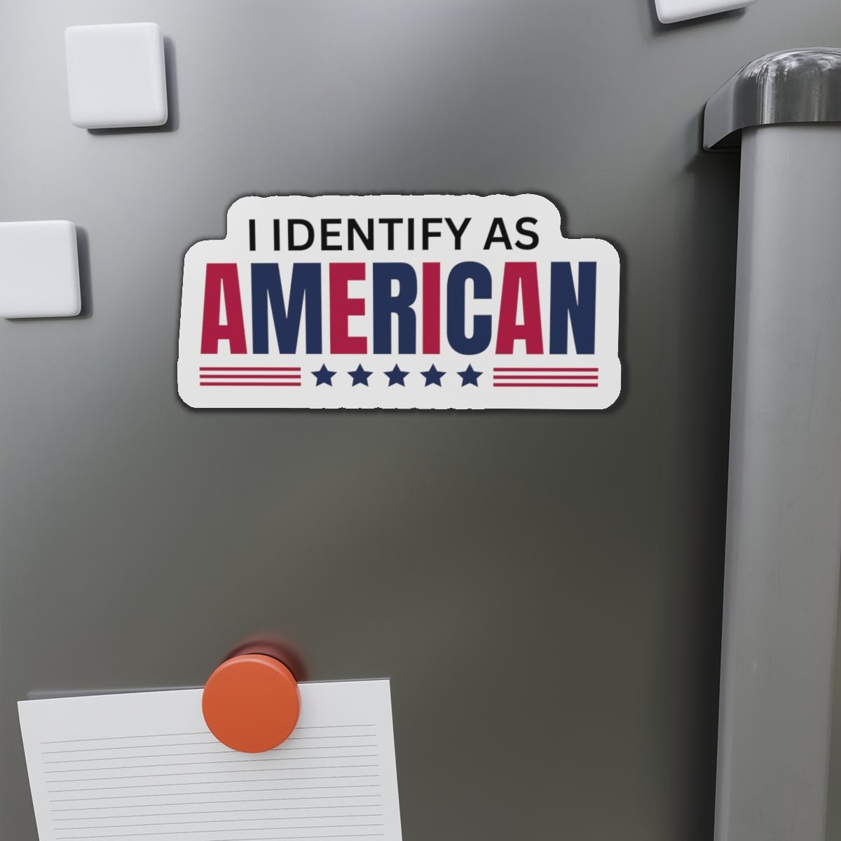 I Identify as American Die - Cut Magnet - Decor, Kitchen, Magnets - EpiAl's Shop