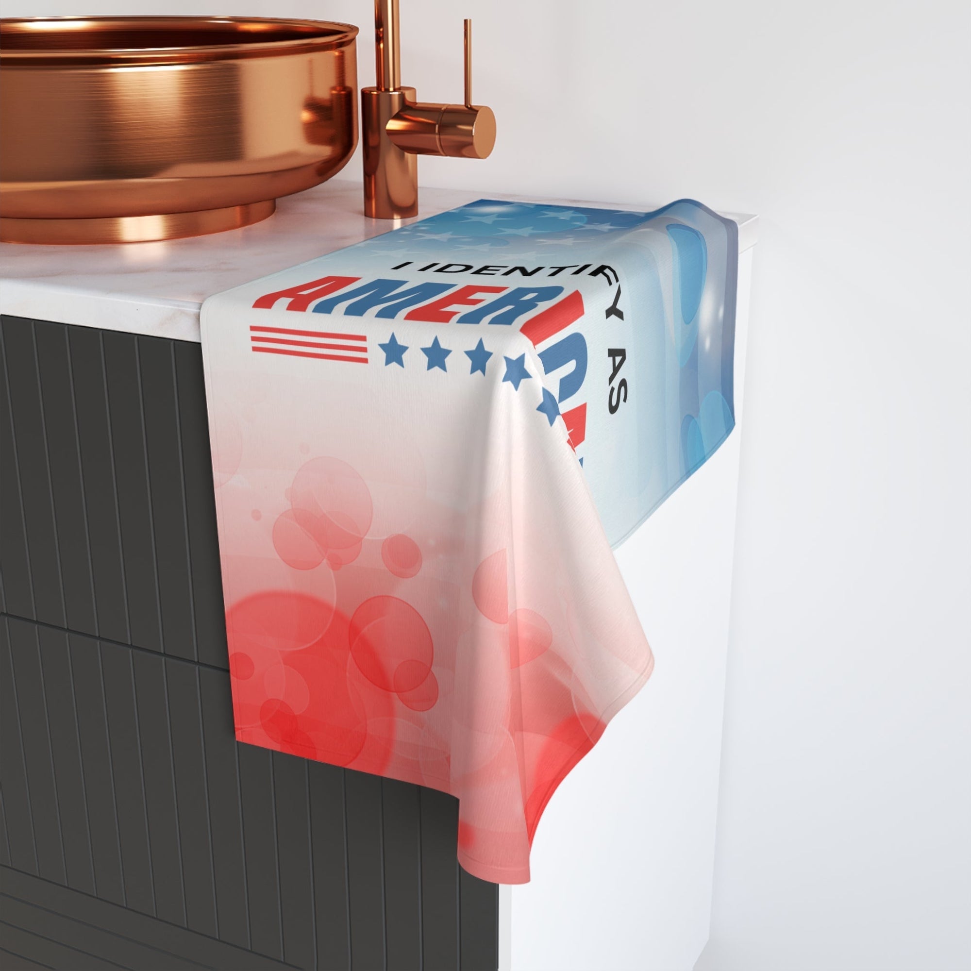 I Identify as American Hand Towel - Decor, Towels, Hand - EpiAl's Shop