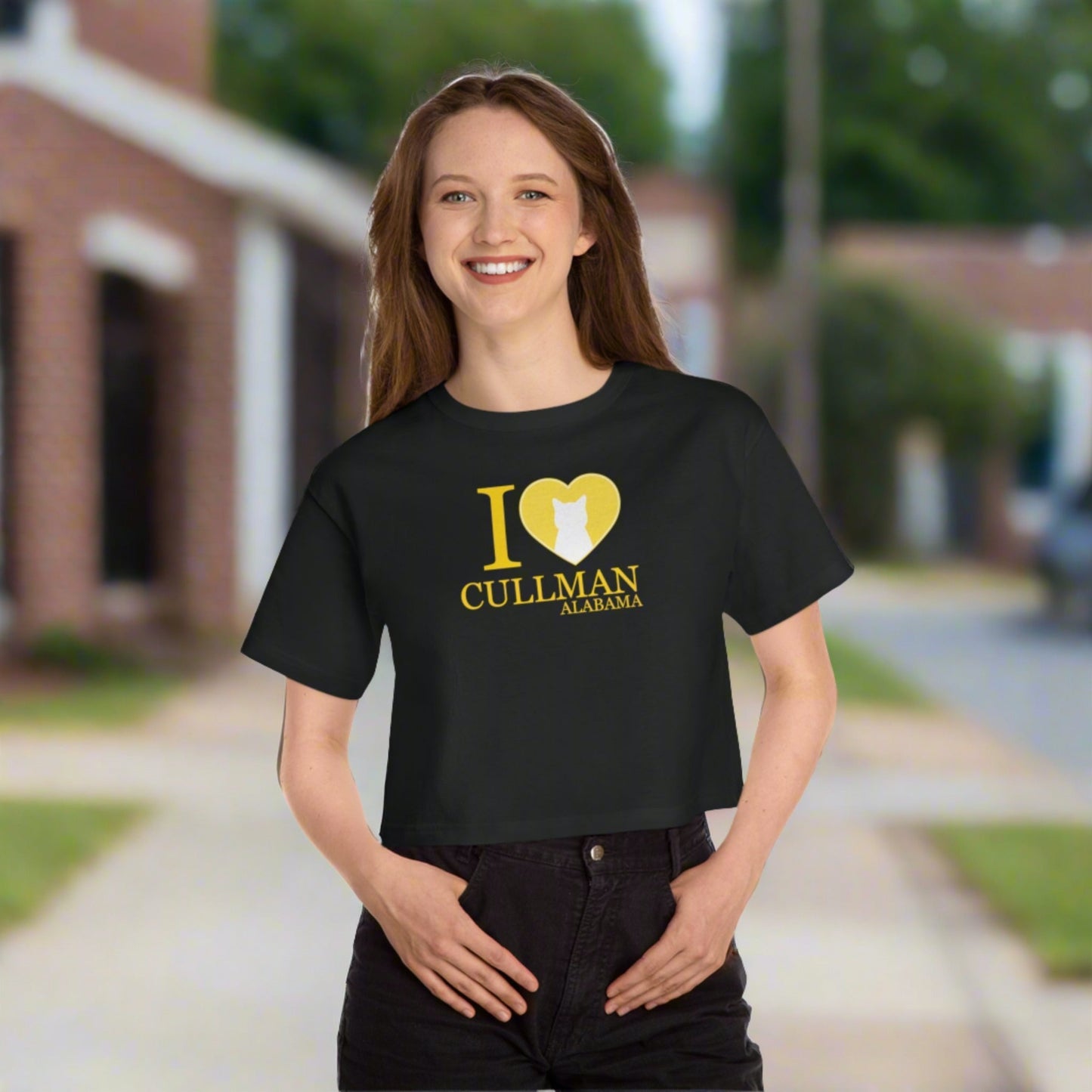 I Love Cullman Champion Heritage Cropped T - Shirt - T - Shirt - Epileptic Al’s Shop