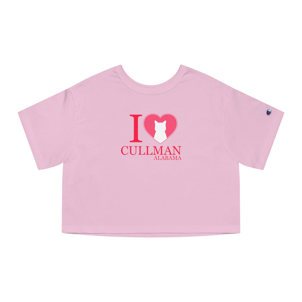 I Love Cullman Champion Heritage Cropped T - Shirt - T - Shirt - Epileptic Al’s Shop