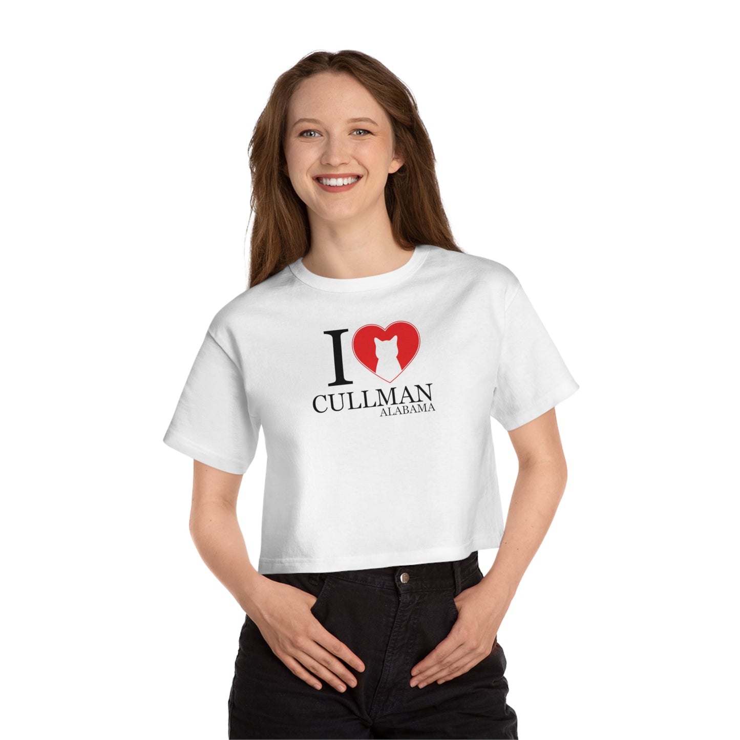 I Love Cullman Champion Heritage Cropped T - Shirt - T - Shirt - Epileptic Al’s Shop
