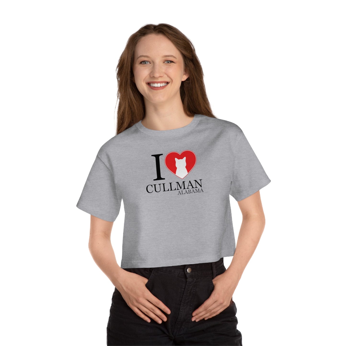 I Love Cullman Champion Heritage Cropped T - Shirt - T - Shirt - Epileptic Al’s Shop