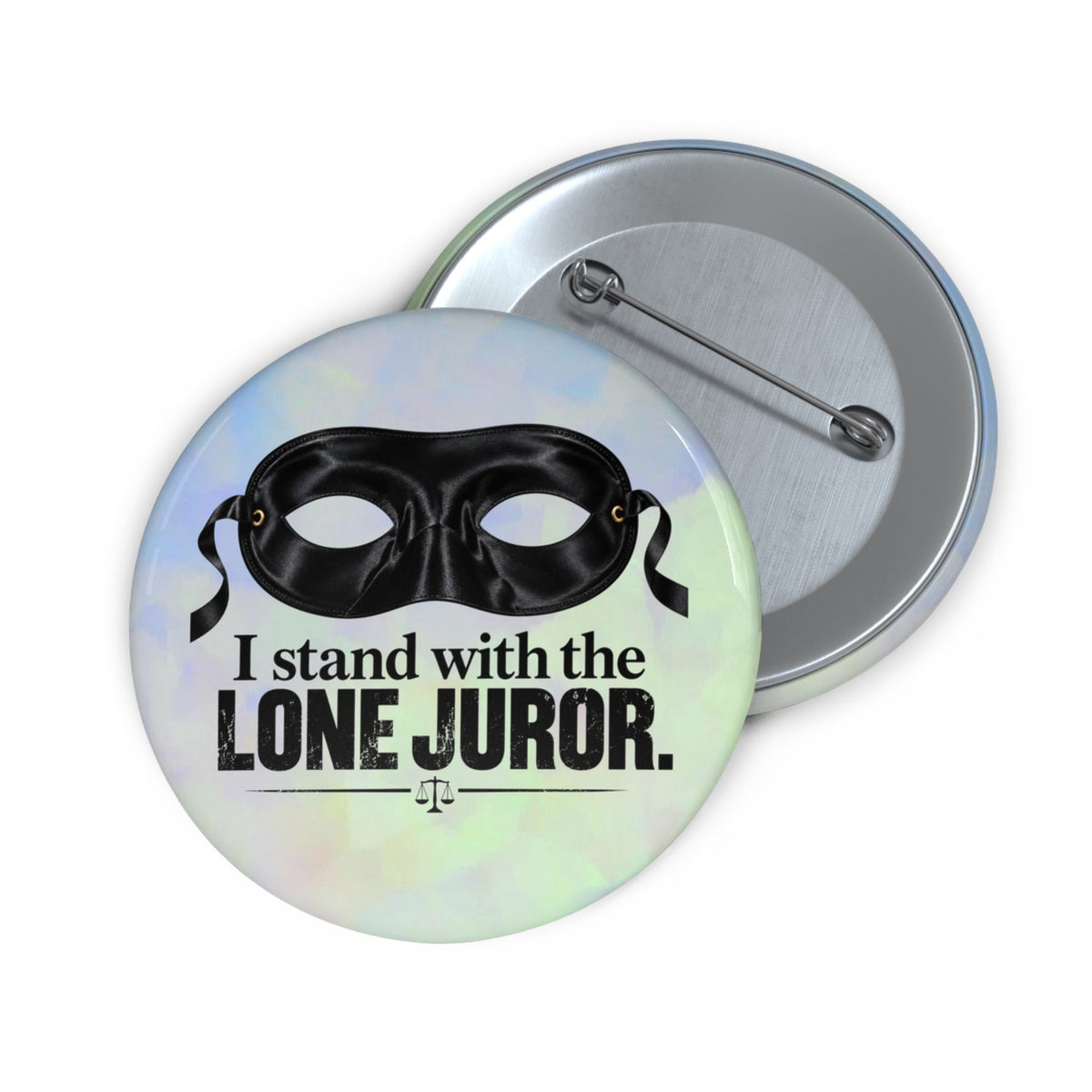 I Stand With the Lone Juror Pin Button — Protest/Support Badge - Buttons, Pinback - EpiAl's Shop