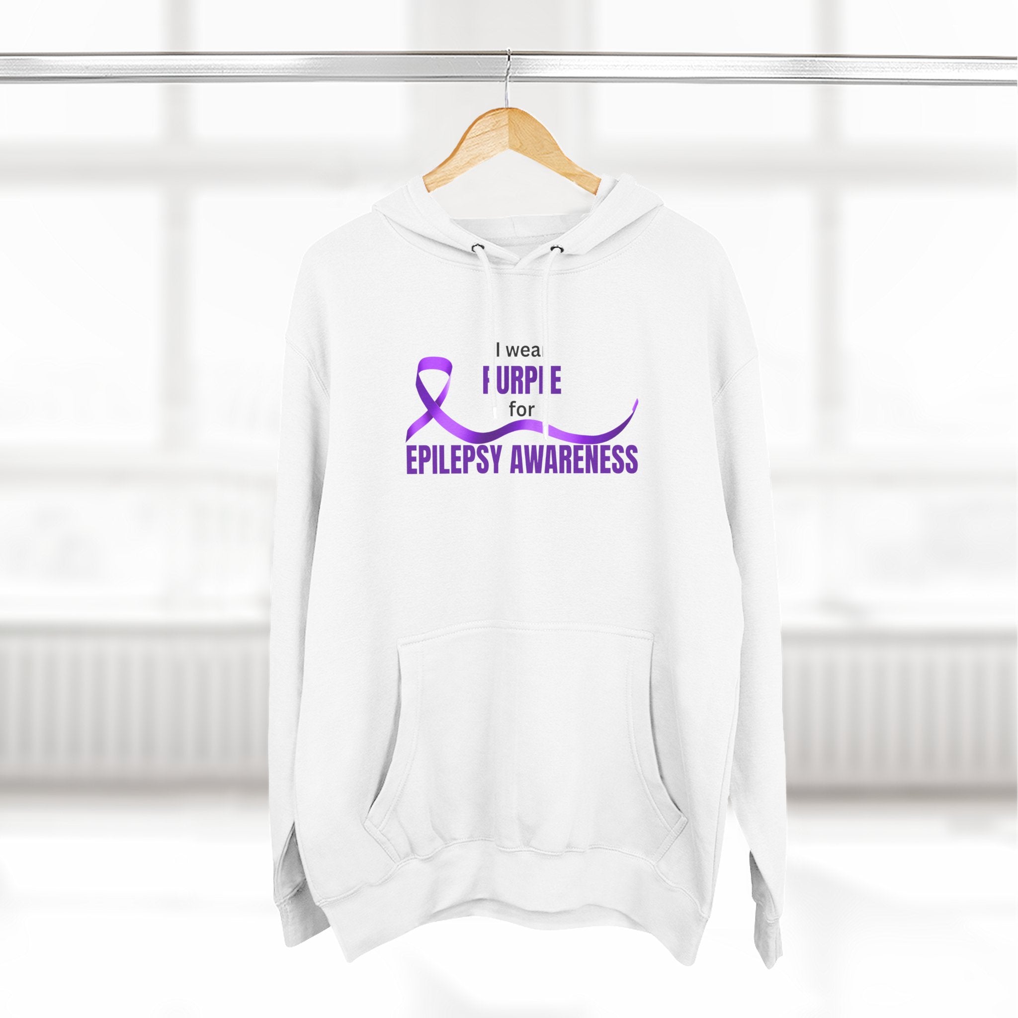 I Wear Purple Epilepsy Awareness Hoodie - Clothing, Hoodies - EpiAl's Shop