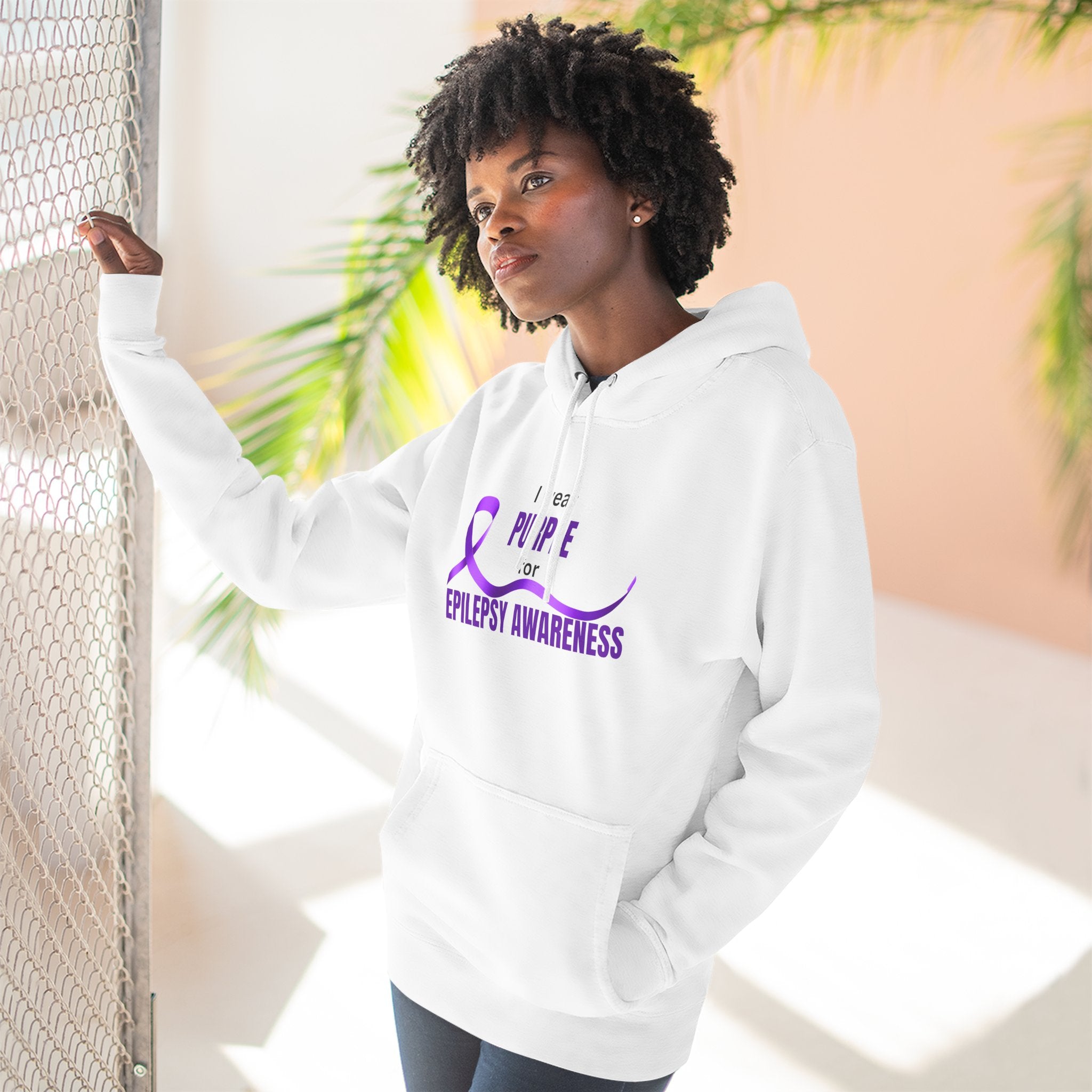 I Wear Purple Epilepsy Awareness Hoodie - Clothing, Hoodies - EpiAl's Shop