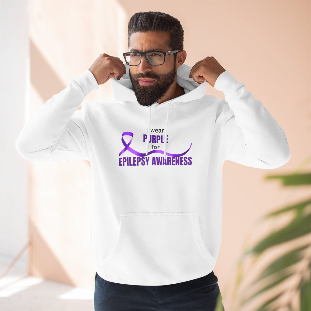I Wear Purple Epilepsy Awareness Hoodie - Clothing, Hoodies - EpiAl's Shop