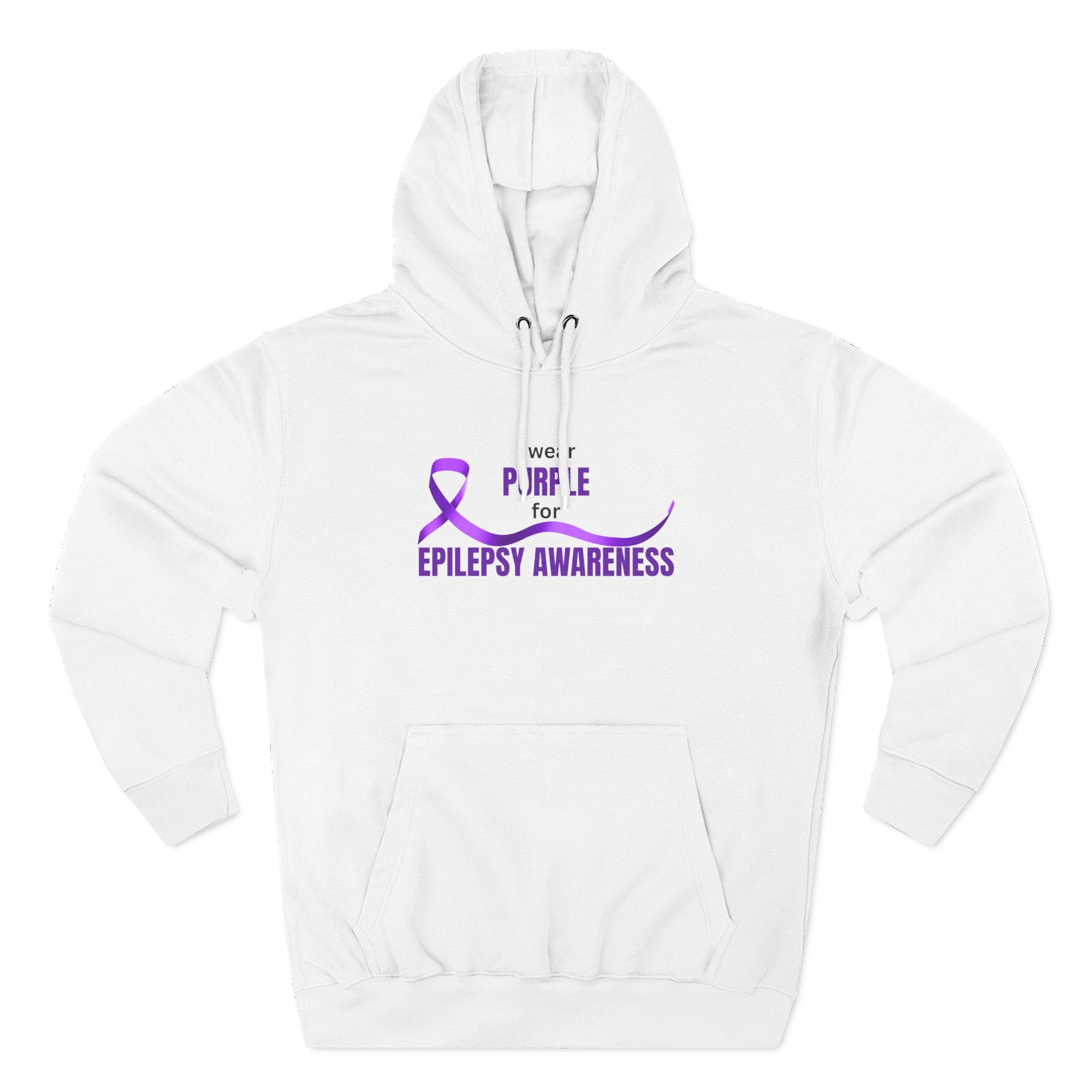 I Wear Purple Epilepsy Awareness Hoodie - Clothing, Hoodies - EpiAl's Shop