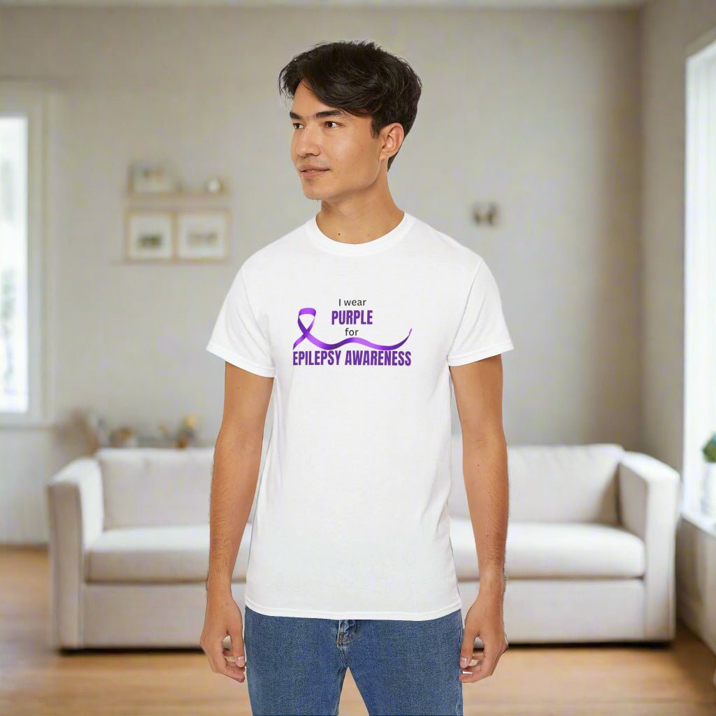 I Wear Purple for Epilepsy Awareness Tee - Clothing, T-shirts - EpiAl's Shop