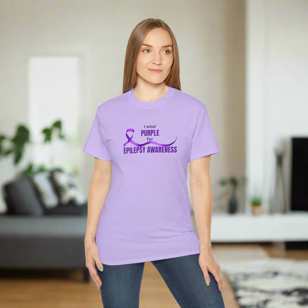 I Wear Purple for Epilepsy Awareness Tee - Clothing, T-shirts - EpiAl's Shop
