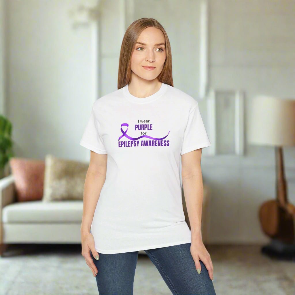 I Wear Purple for Epilepsy Awareness Tee - Clothing, T-shirts - EpiAl's Shop