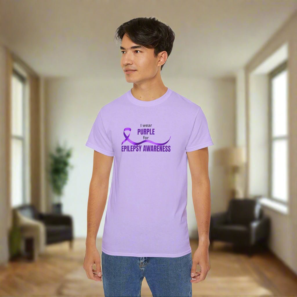 I Wear Purple for Epilepsy Awareness Tee - Clothing, T-shirts - EpiAl's Shop