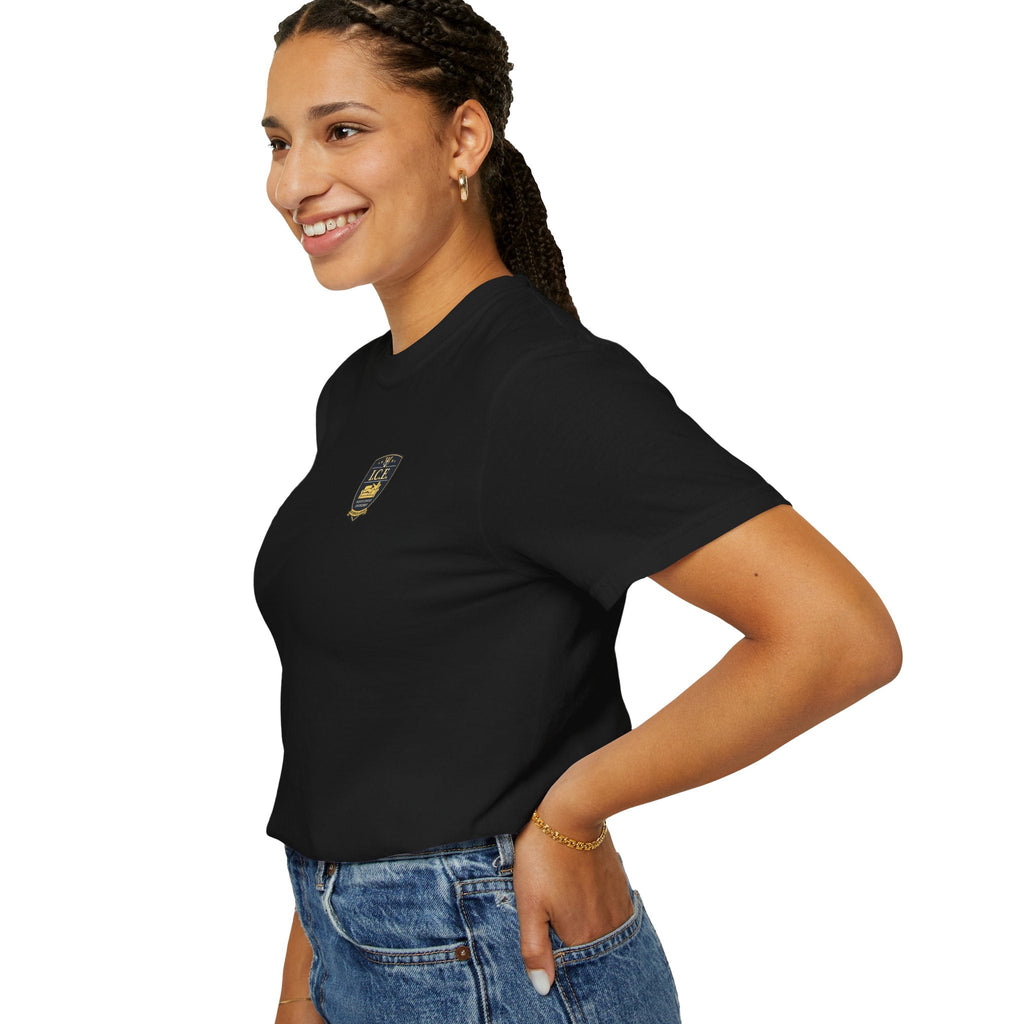 I.C.E. Badge T-Shirt | Institute of Cozy Excellence Parody Tee - Clothing, Unisex, T-Shirts - EpiAl's Shop