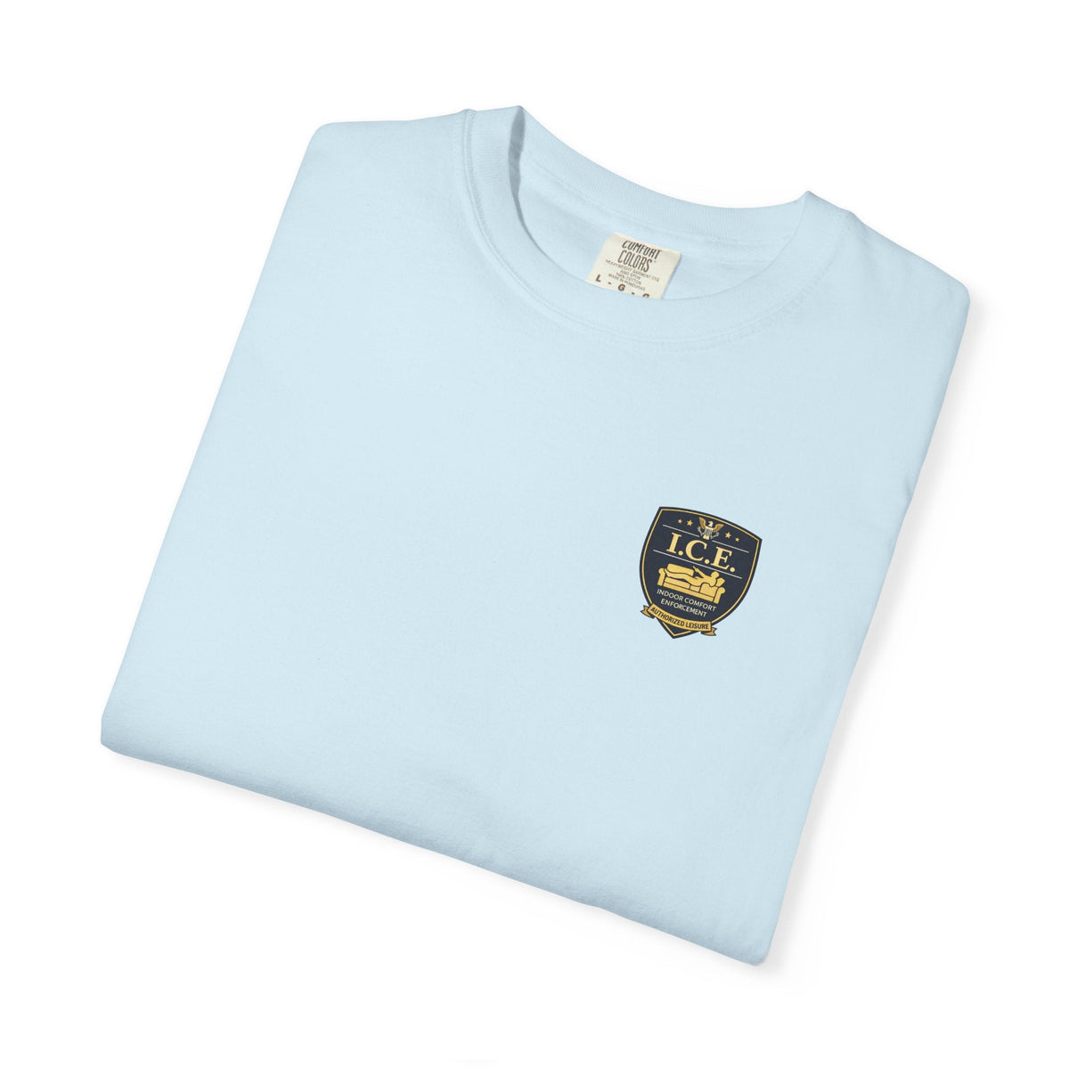 I.C.E. Badge T-Shirt | Institute of Cozy Excellence Parody Tee - Clothing, Unisex, T-Shirts - EpiAl's Shop