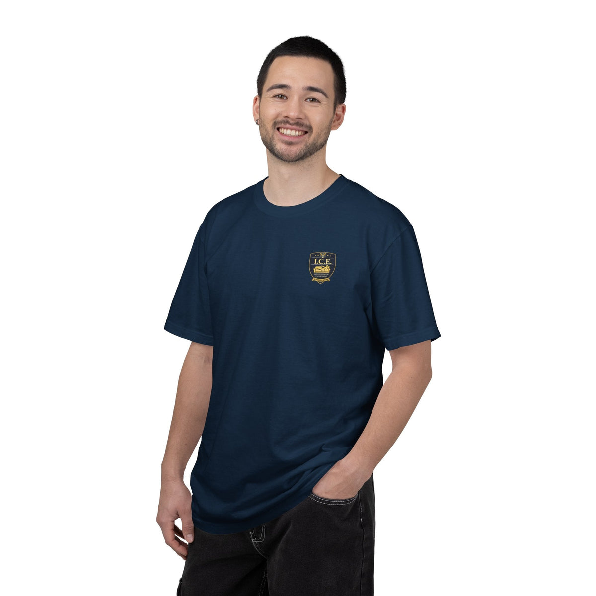 I.C.E. Badge T-Shirt | Institute of Cozy Excellence Parody Tee - Clothing, Unisex, T-Shirts - EpiAl's Shop