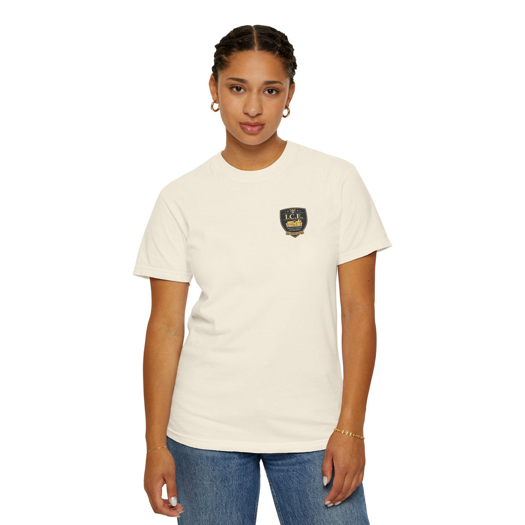 I.C.E. Badge T-Shirt | Institute of Cozy Excellence Parody Tee - Clothing, Unisex, T-Shirts - EpiAl's Shop