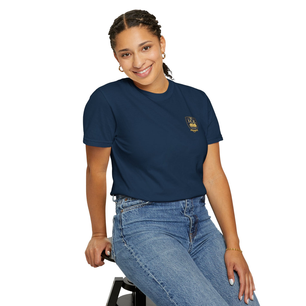 I.C.E. Badge T-Shirt | Institute of Cozy Excellence Parody Tee - Clothing, Unisex, T-Shirts - EpiAl's Shop