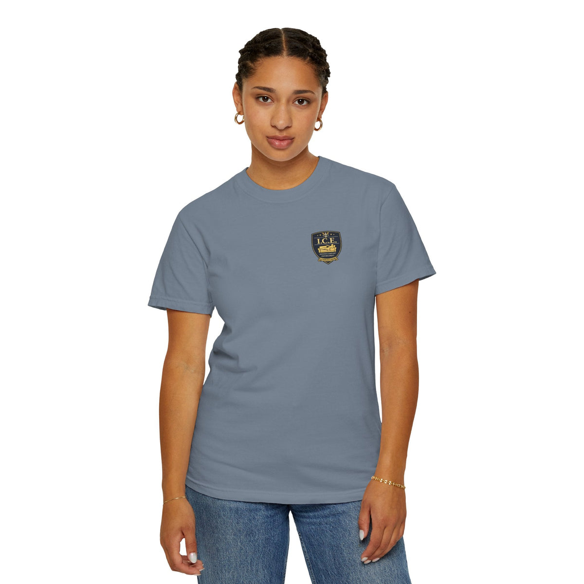 I.C.E. Badge T-Shirt | Institute of Cozy Excellence Parody Tee - Clothing, Unisex, T-Shirts - EpiAl's Shop