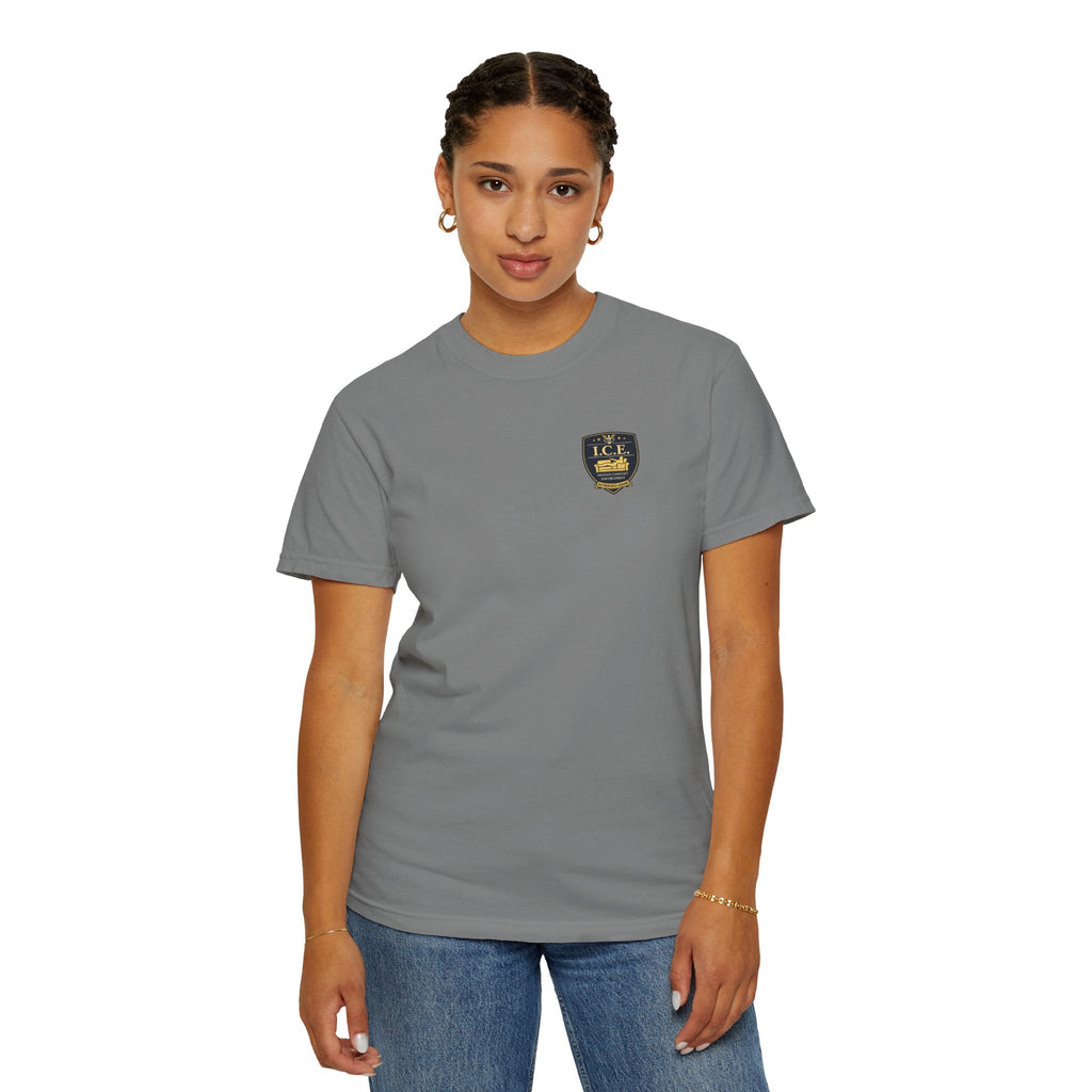 I.C.E. Badge T-Shirt | Institute of Cozy Excellence Parody Tee - Clothing, Unisex, T-Shirts - EpiAl's Shop