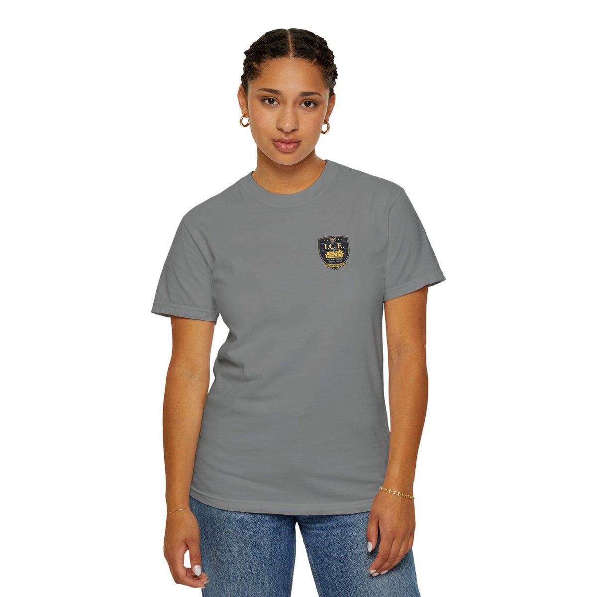 I.C.E. Badge T-Shirt | Institute of Cozy Excellence Parody Tee - Clothing, Unisex, T-Shirts - EpiAl's Shop