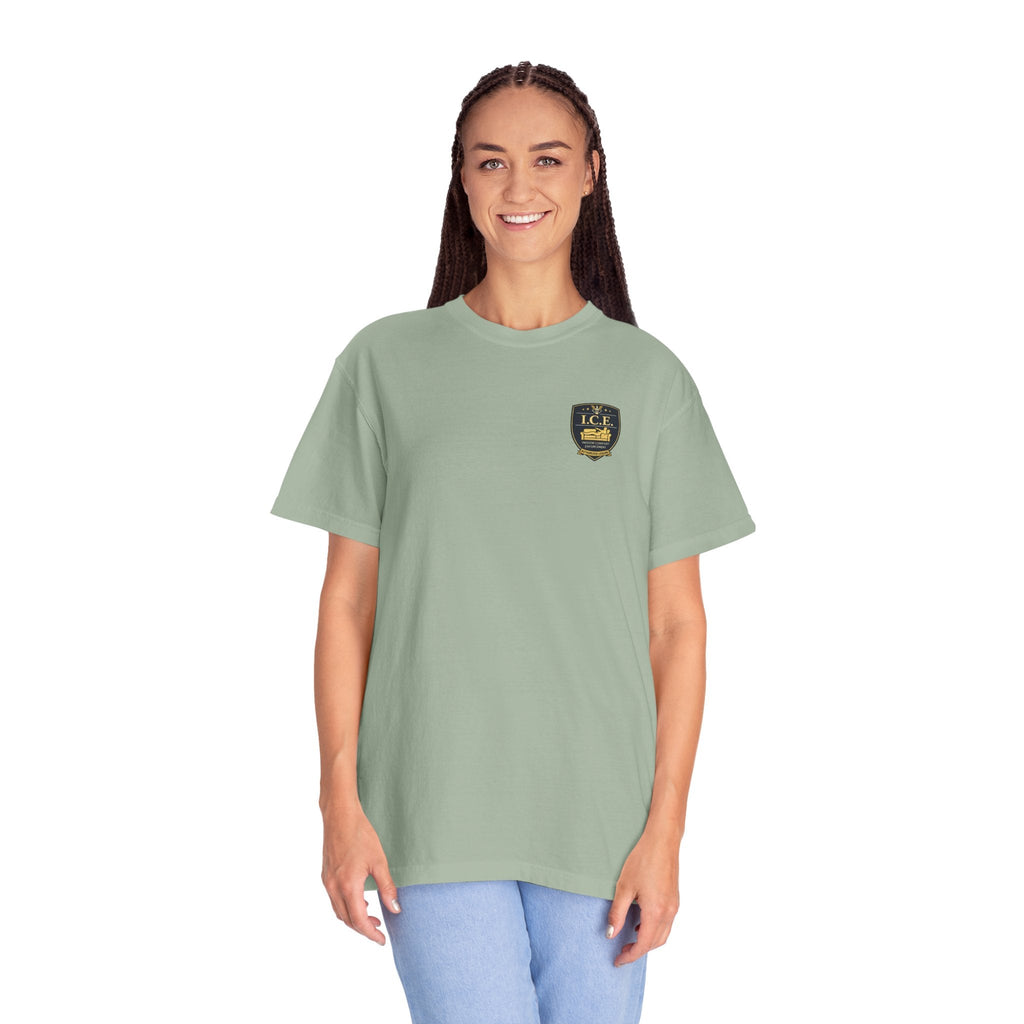 I.C.E. Badge T-Shirt | Institute of Cozy Excellence Parody Tee - Clothing, Unisex, T-Shirts - EpiAl's Shop