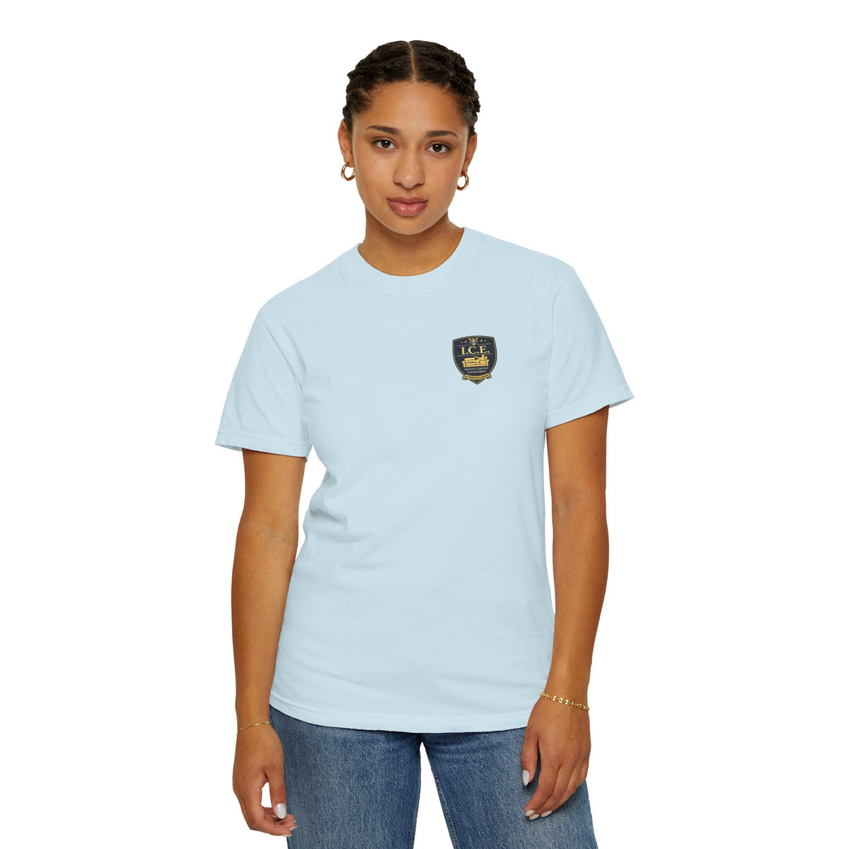 I.C.E. Badge T-Shirt | Institute of Cozy Excellence Parody Tee - Clothing, Unisex, T-Shirts - EpiAl's Shop