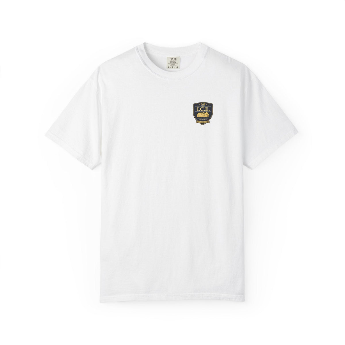 I.C.E. Badge T-Shirt | Institute of Cozy Excellence Parody Tee - Clothing, Unisex, T-Shirts - EpiAl's Shop