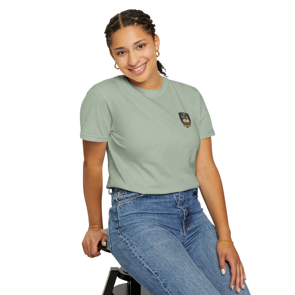 I.C.E. Badge T-Shirt | Institute of Cozy Excellence Parody Tee - Clothing, Unisex, T-Shirts - EpiAl's Shop