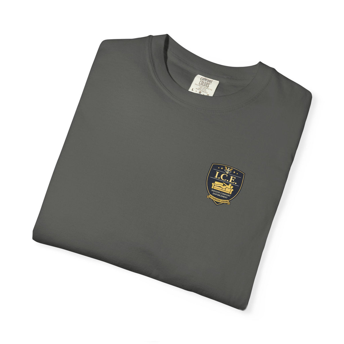 I.C.E. Badge T-Shirt | Institute of Cozy Excellence Parody Tee - Clothing, Unisex, T-Shirts - EpiAl's Shop