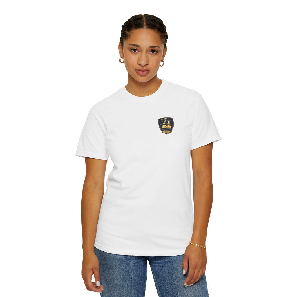 I.C.E. Badge T-Shirt | Institute of Cozy Excellence Parody Tee - Clothing, Unisex, T-Shirts - EpiAl's Shop
