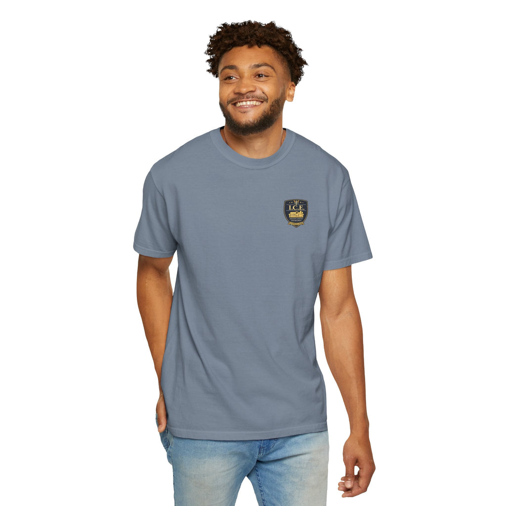 I.C.E. Badge T-Shirt | Institute of Cozy Excellence Parody Tee - Clothing, Unisex, T-Shirts - EpiAl's Shop