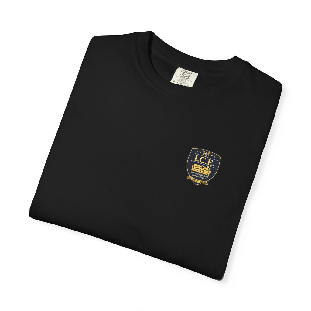 I.C.E. Badge T-Shirt | Institute of Cozy Excellence Parody Tee - Clothing, Unisex, T-Shirts - EpiAl's Shop