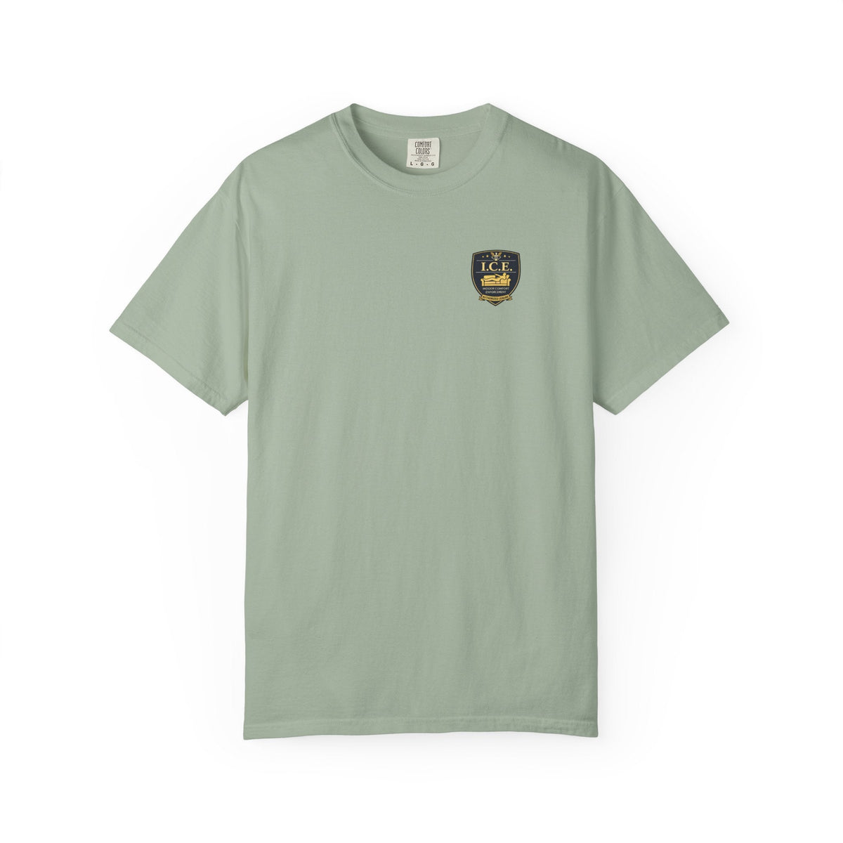 I.C.E. Badge T-Shirt | Institute of Cozy Excellence Parody Tee - Clothing, Unisex, T-Shirts - EpiAl's Shop
