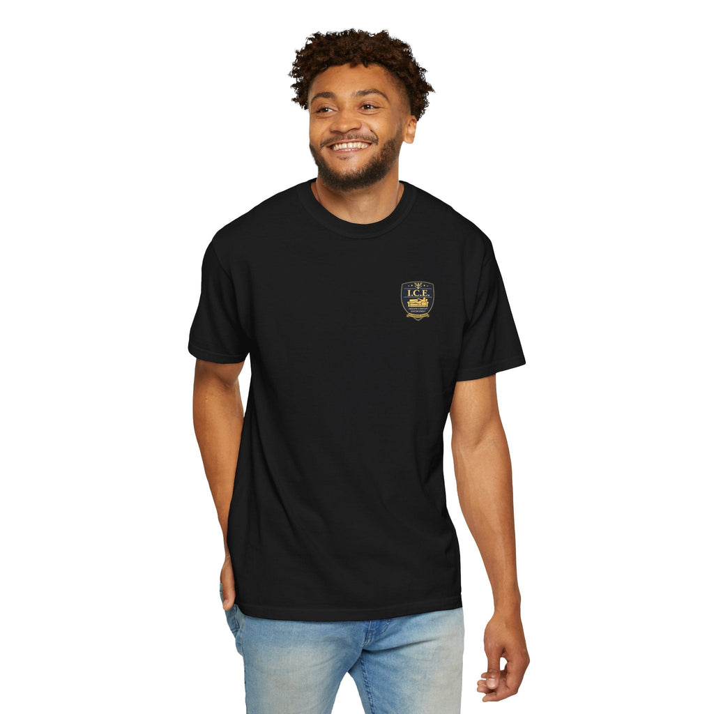 I.C.E. Badge T-Shirt | Institute of Cozy Excellence Parody Tee - Clothing, Unisex, T-Shirts - EpiAl's Shop